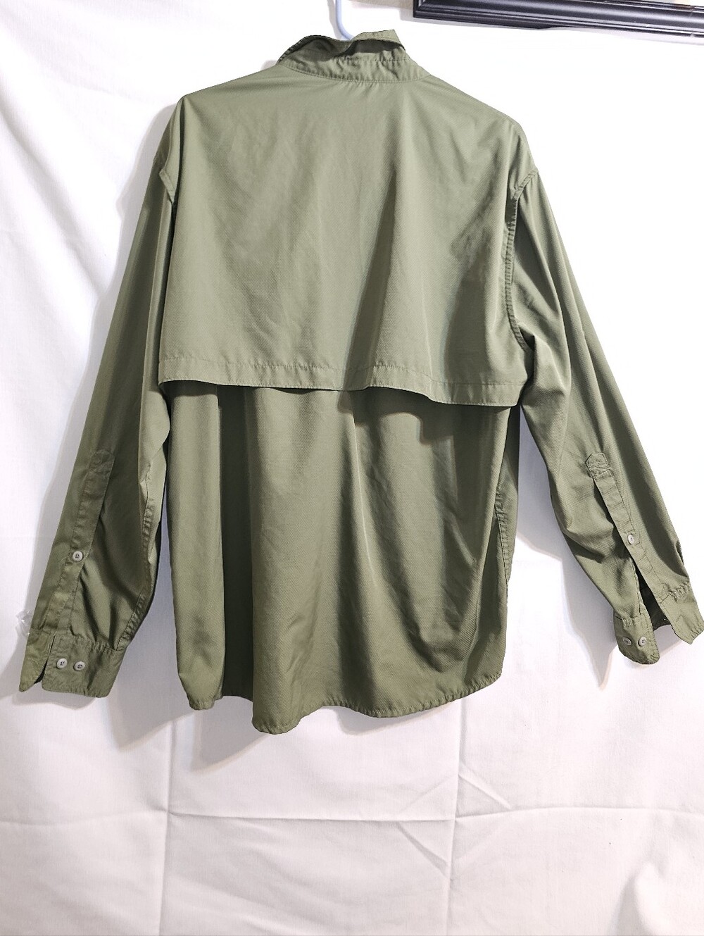 Field & Stream Shirt Mens Large Green Button Down Fisherman Utility Fishing Sz L - Picture 7 of 12